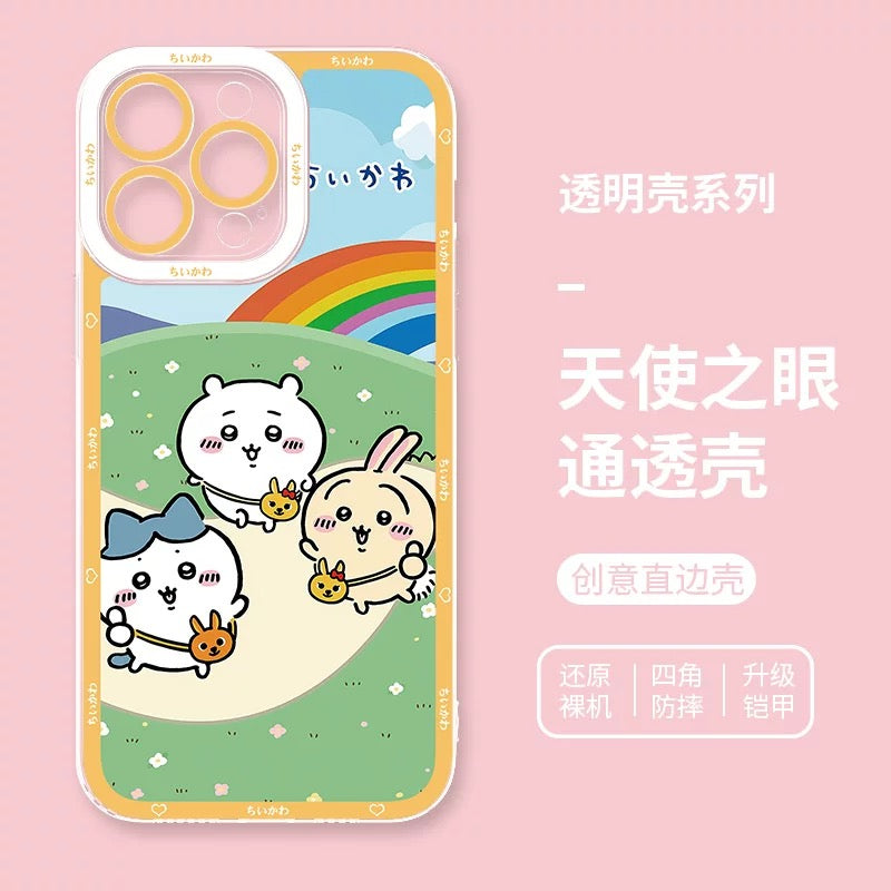 Japanese Cartoon Chiikawa | Rainbow Post Office Daily 8 Style - iPhone Case PLUS SE2 XS XR X 11 12 13 14 15 16 16e 17 17e Pro Promax 12mini 13mini