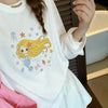 Korean Fashion Cute Animals Style Long-sleeved Sun Protection T-Shirt Series | Little Girl Yuk Mermaid with Pearl change colour under Sun- Kawaii Fashion Items