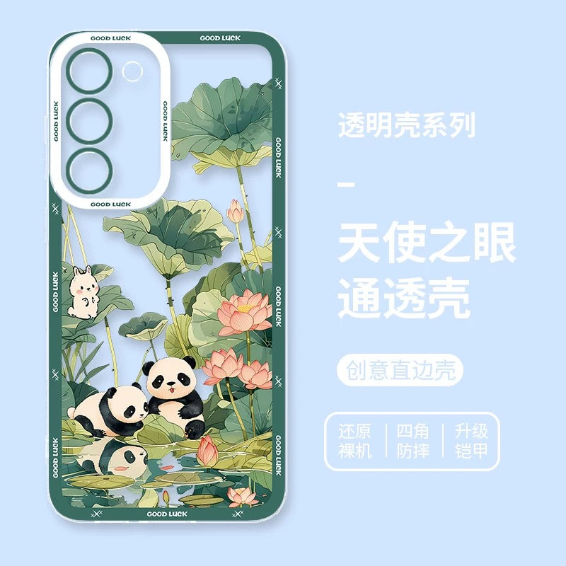 Cute Animal Panda | Season Times - Phone Case Samsung Galaxy S26 S25 S24 S23 S22 S21 FE Ultra Edge