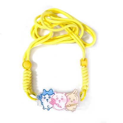 Japanese Cartoon Phone Back Clip with Phone Lanyard | Chiikawa Hachiware Usagi - for All Smart Phones WinnieTheBirds Toy Shop