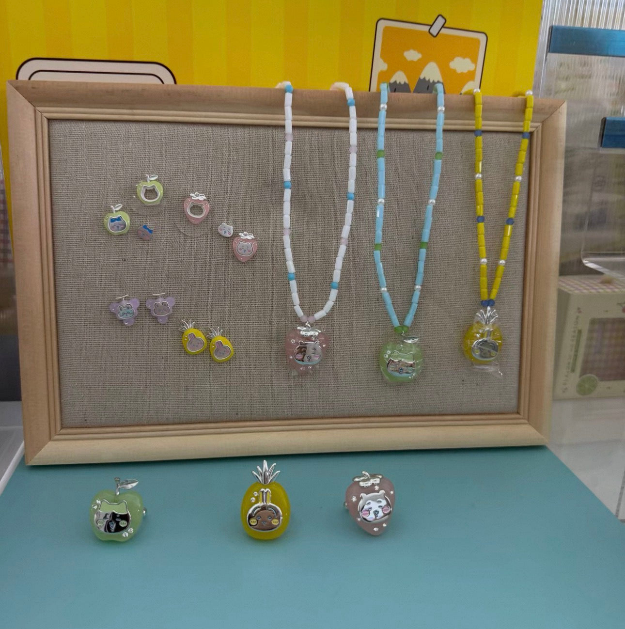 ChiiKawa X Miniso Fruit Market Series Fruit Market Necklace | ChiiKawa Hachiware Usagi - Kawaii Items Room Decoration doll