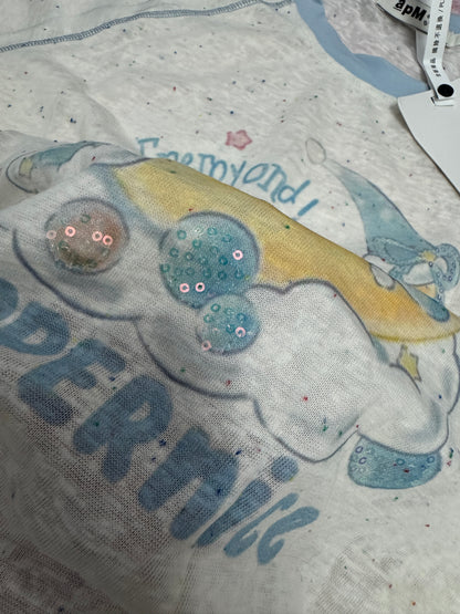Korean Fashion Cute Cartoon Style T-Shirt Series | Bling Bling Embroidery Sweet Dream My Melody Cinnamoroll - Kawaii Fashion Items