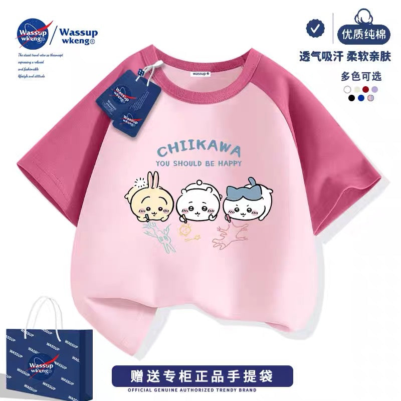Japanese Cartoon ChiiKawa Casual Style T-Shirt Series | Chiikawa Hachiware Usagi Drawing Part 3 - Kawaii Fashion Items