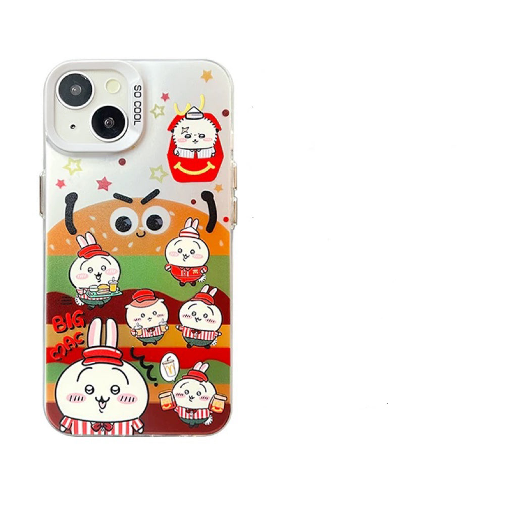 Japanese Cartoon ChiiKawa | Fast Food Waiter ChiiKawa Hachiware - iPhone Case 11 12 13 14 15 16 Pro Promax  WinnieTheBirds Toy Shop