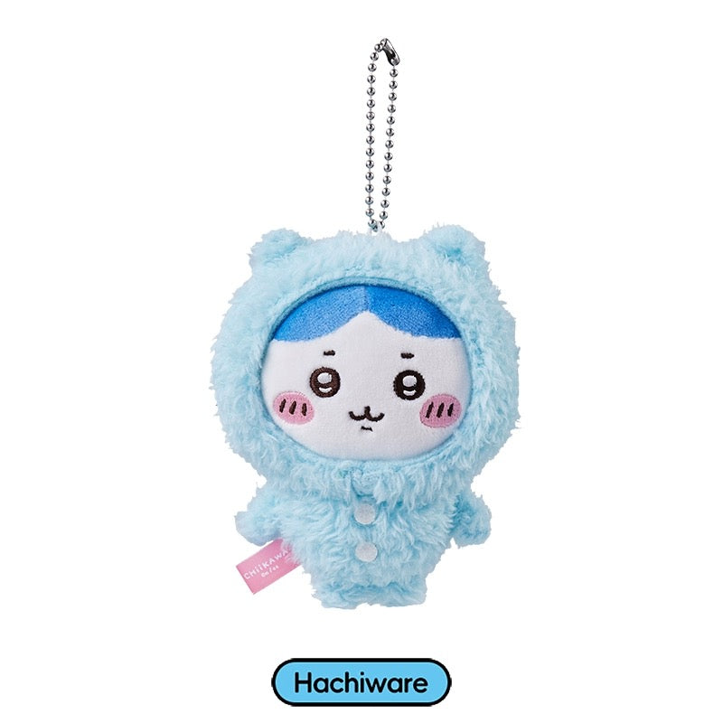 ChiiKawa X Miniso | ChiiKawa Hachiware Usagi Pajamas Keychain - Kawaii items Room Decoration doll  WinnieTheBirds Toy Shop