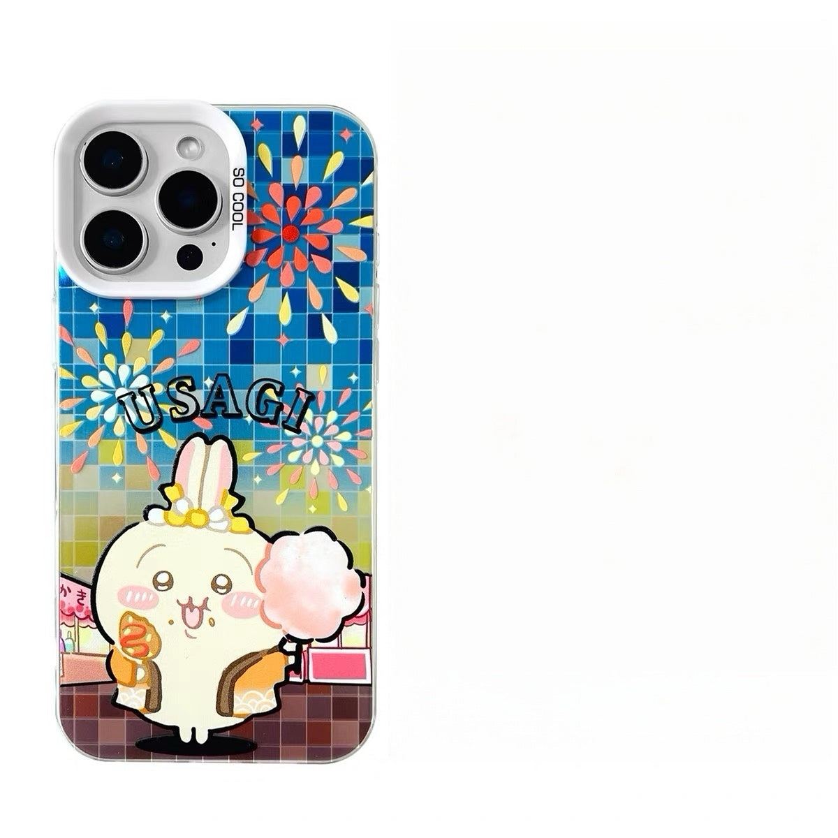 Japanese Cartoon ChiiKawa Summer Festival Laser Case | ChiiKawa Hachiware Usagi Momonga - Phone Case Samsung Galaxy S26 S25 S24 S23 S22 S21 FE Ultra Edge