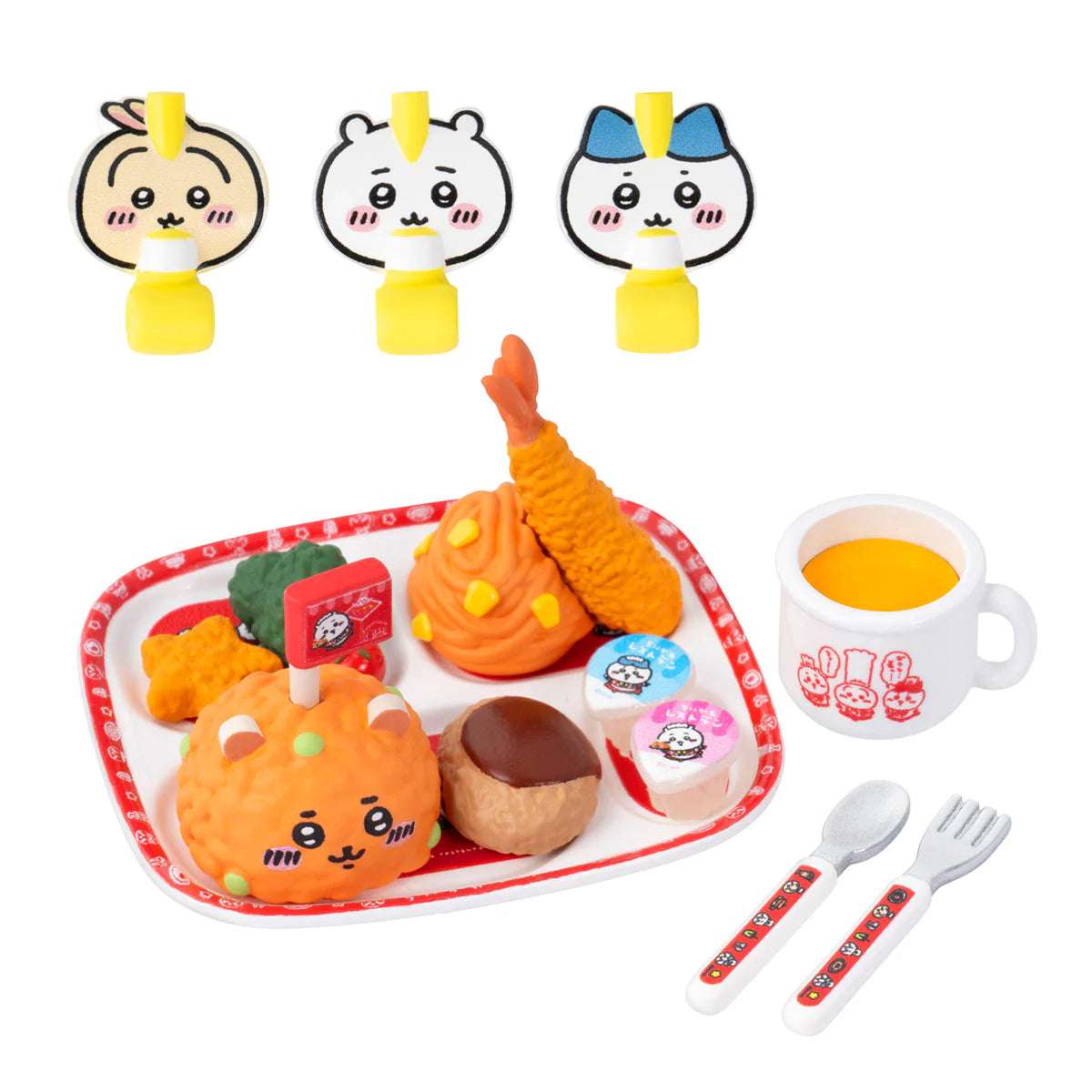Japan Chiikawa Miniature Serise | Chiikawa Restaurant Mini Figure Collection (8 types) 8Pack BOX - Kawaii Miniature World Doll Room