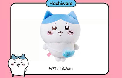 ChiiKawa X Miniso | ChiiKawa Hachiware Usagi Outing with Bag - 20cm Plush Doll Kawaii items Room Decoration doll  WinnieTheBirds Toy Shop