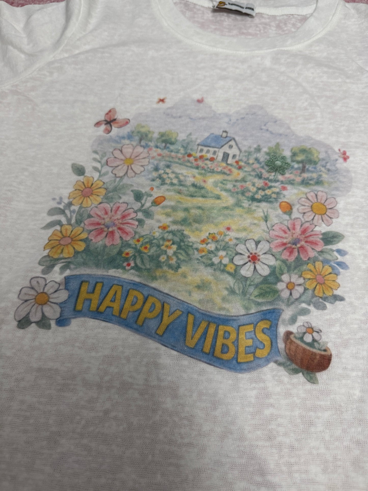 Korean Fashion Garden Style T-Shirt Series | Drawing Happy Vibes - Kawaii Fashion Items