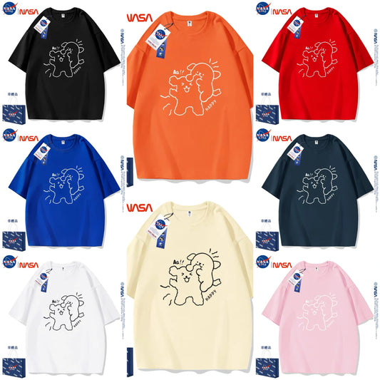 Cute Cartoon Doggie Maltese Puppy Style T-Shirt Series | Sweet Couple Part1 - Kawaii Fashion Items for Child & Adult Matching outfits for Parents and Children