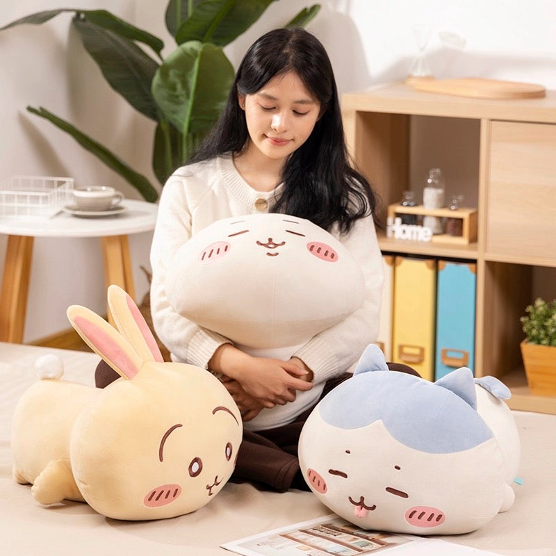 Japan ChiiKawa Laydown Giant Plush Doll | ChiiKawa Hachiware Usagi - 43cm Plush Doll Kawaii items Room Decoration doll