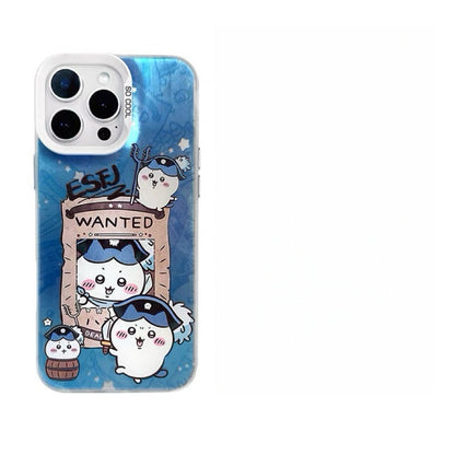 Japanese Cartoon ChiiKawa Pirates Laser Case | ChiiKawa Hachiware Usagi - Phone Case Samsung Galaxy S26 S25 S24 S23 S22 S21 FE Ultra Edge