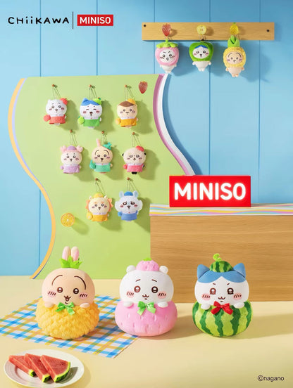 ChiiKawa X Miniso Fruit Market Series | ChiiKawa Hachiware Usagi in Fruit Plush Doll - Kawaii Items Room Decoration doll