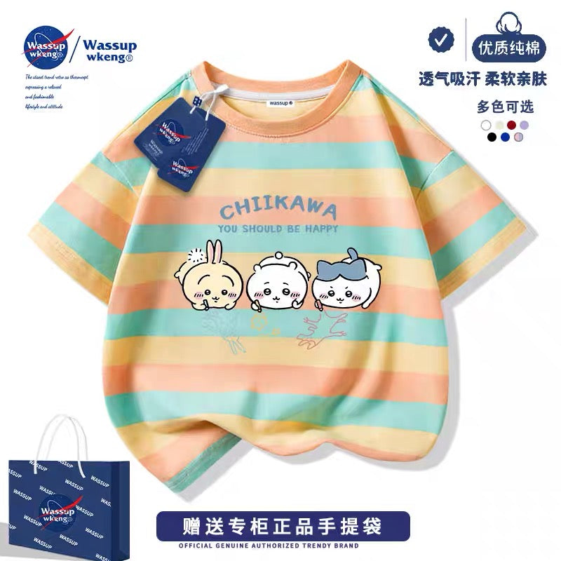 Japanese Cartoon ChiiKawa Casual Style T-Shirt Series | Chiikawa Hachiware Usagi Drawing Part 2 - Kawaii Fashion Items