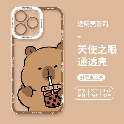 Cute Animal Capybara | Part3 8 Styles - iPhone Case PLUS SE2 XS XR X 11 12 13 14 15 16 16e 17 17e Pro Promax 12mini 13mini