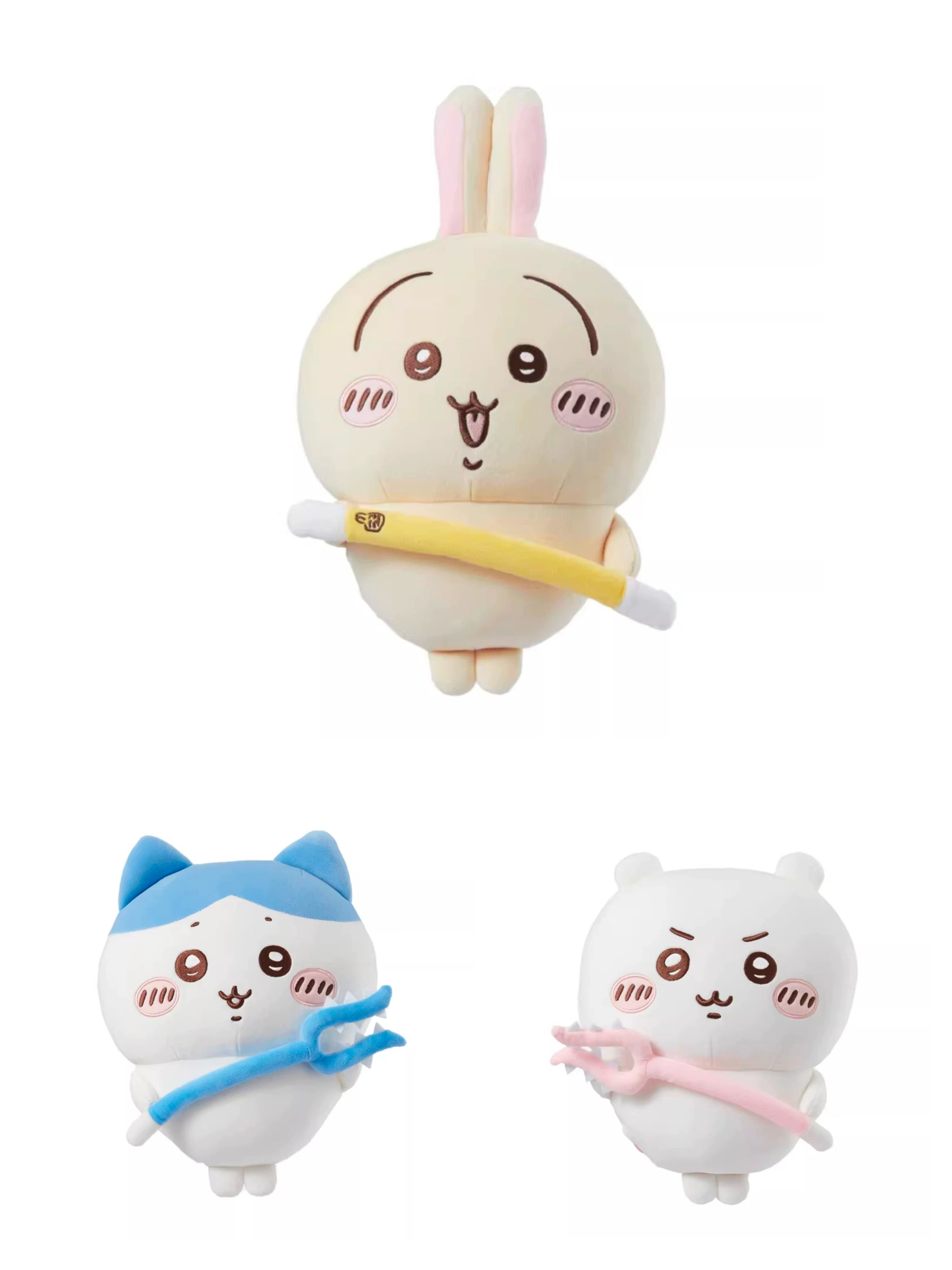 ちいかわ×ミニソ― | ちいかわ ハチワレ うさぎ 武器ぬいぐるみ