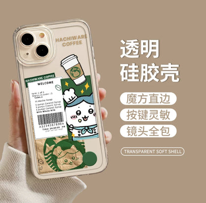Japanese Cartoon ChiiKawa Coffee Shop | Hachiware Chef - iPhone Case XS 11 12 13 14 15 16 Pro Promax mini WinnieTheBirds Toy Shop