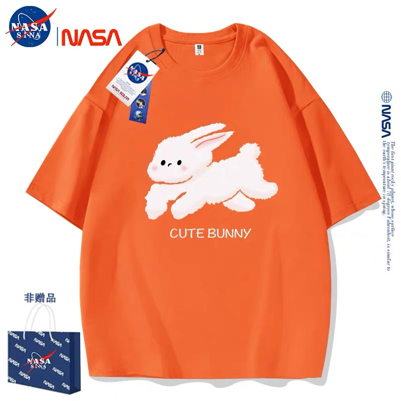 Cute Animals Rabbit Style T-Shirt Series | Cute Bunny Running Part1 - Kawaii Fashion Items for Child & Adult Matching outfits for Parents and Children