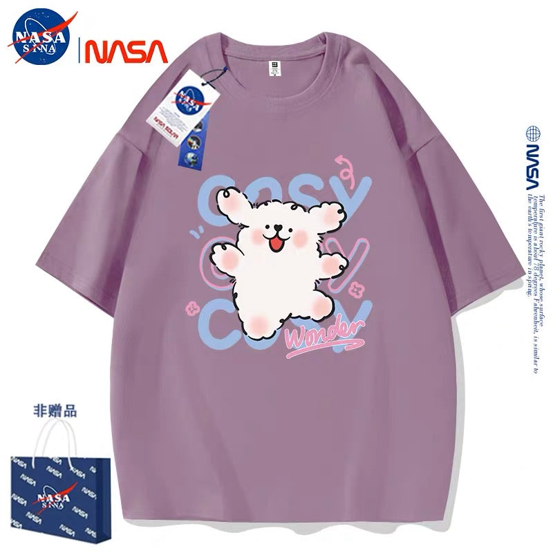 Cute Cartoon Doggie Maltese Puppy Style T-Shirt Series | Say Hello with Smile Part2 - Kawaii Fashion Items for Child & Adult