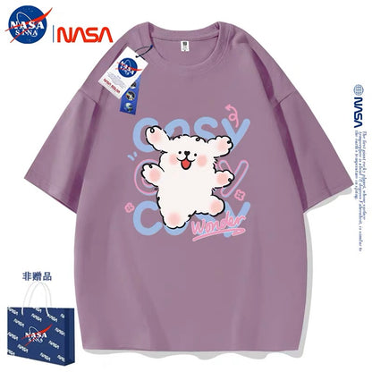 Cute Cartoon Doggie Maltese Puppy Style T-Shirt Series | Say Hello with Smile Part2 - Kawaii Fashion Items for Child & Adult