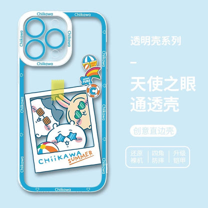 Japanese Cartoon ChiiKawa iPhone Case | Summer Time & Bee Sky Blue Ver 8 Styles - iPhone Case PLUS SE2 11 12 13 14 15 16 16e 17 17e Pro Promax 12mini 13mini