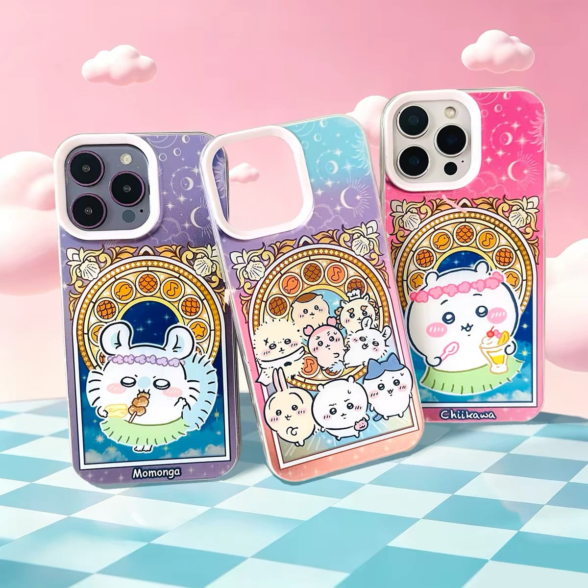 Japanese Cartoon ChiiKawa The Movie : The Secret Of The Mermaid Island Grass Skirt Style | Chiikawa Hachiware Usagi Momonga - Phone Case Samsung Galaxy S26 S25 S24 S23 S22 S21 FE Ultra Edge