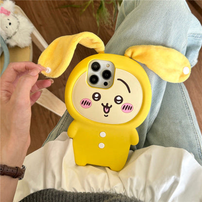 Japanese Cartoon ChiiKawa Pajamas Party Silicone | Hachiware Usagi - iPhone Case 15 14 13 12 11 Pro ProMax WinnieTheBirds Toy Shop
