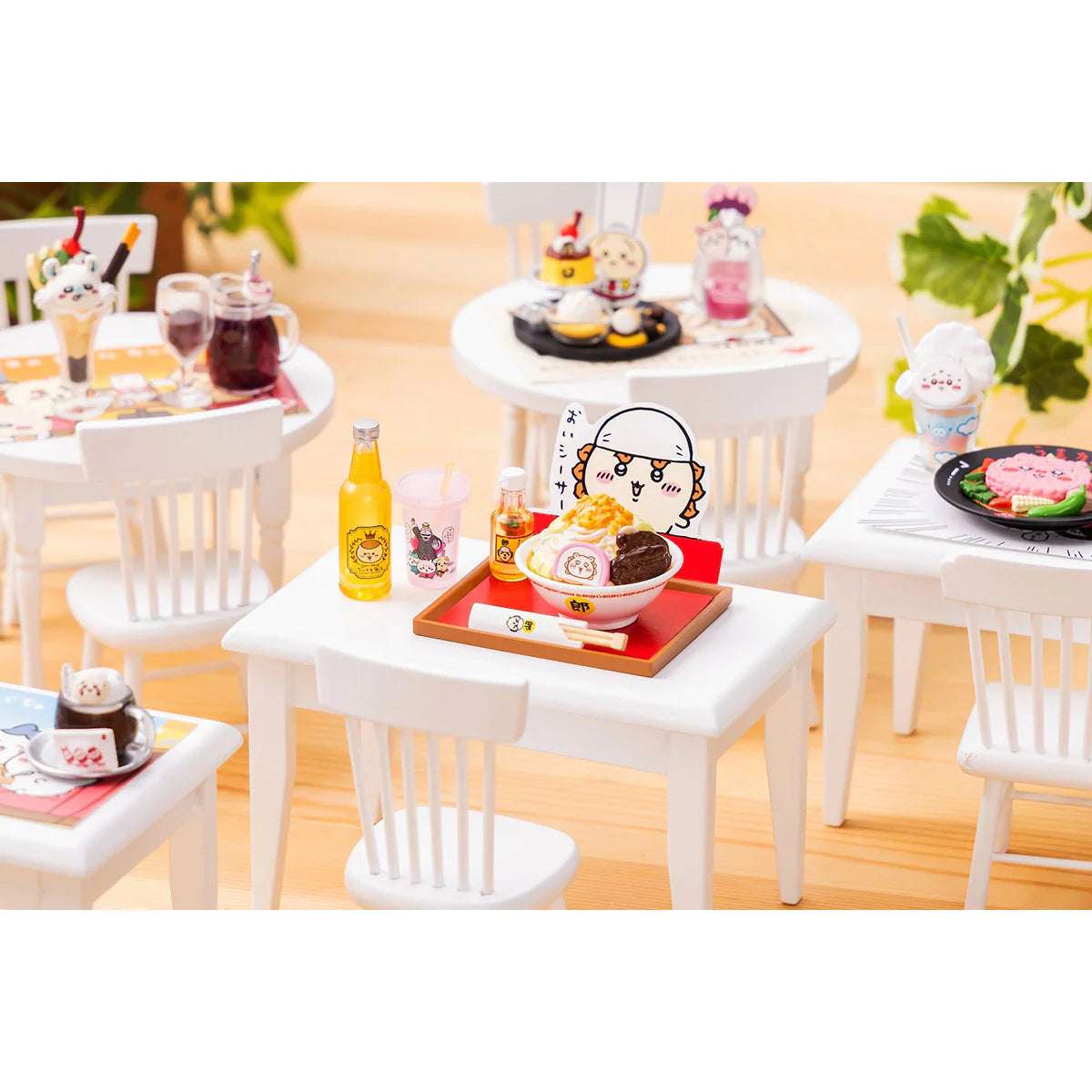 Japan Chiikawa Miniature Serise | Chiikawa Restaurant Mini Figure Collection (8 types) 8Pack BOX - Kawaii Miniature World Doll Room