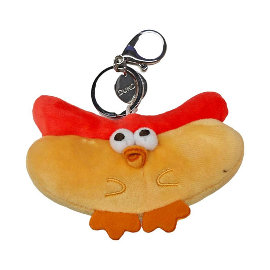  Lovely Chicken Fat Dundun Plush Doll Keychain | Hot dog Chick - Children Gift Animal Mini Plush Doll
