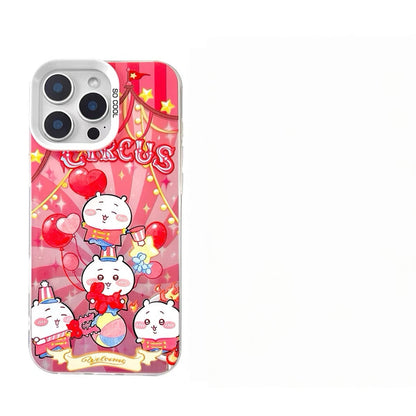 Japanese Cartoon ChiiKawa Circus Laser Case | ChiiKawa Hachiware Usagi Momonga - Phone Case Samsung Galaxy S26 S25 S24 S23 S22 S21 FE Ultra Edge