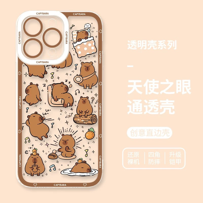 Cute Animal Capybara | Part1 8 Styles - iPhone Case PLUS SE2 XS XR X 11 12 13 14 15 16 16e 17 17e Pro Promax 12mini 13mini