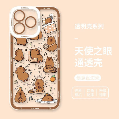 Cute Animal Capybara | Part1 8 Styles - iPhone Case PLUS SE2 XS XR X 11 12 13 14 15 16 16e 17 17e Pro Promax 12mini 13mini