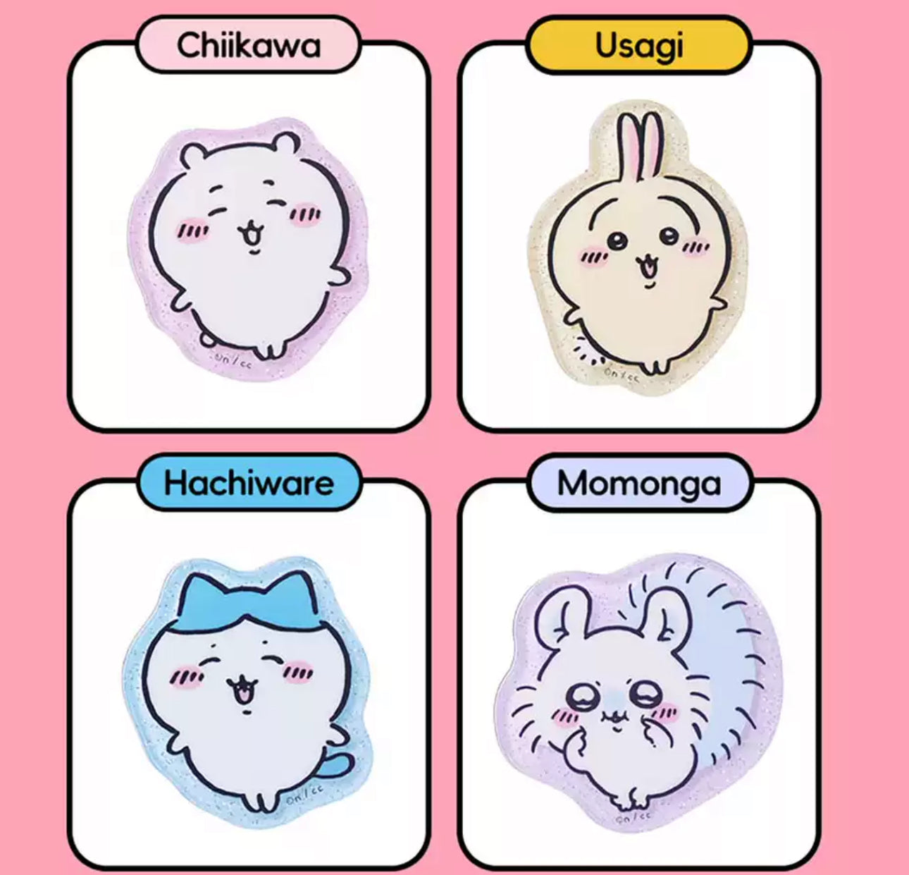 ChiiKawa X Miniso | ChiiKawa Hachiware Usagi Momonga Kurimanju Rakko Magnet with Card - Kawaii Item Cute Accessories  WinnieTheBirds Toy Shop
