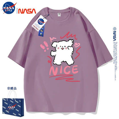 Cute Cartoon Doggie Maltese Puppy Style T-Shirt Series | Nice Wink Eyes Part2 - Kawaii Fashion Items for Child & Adult