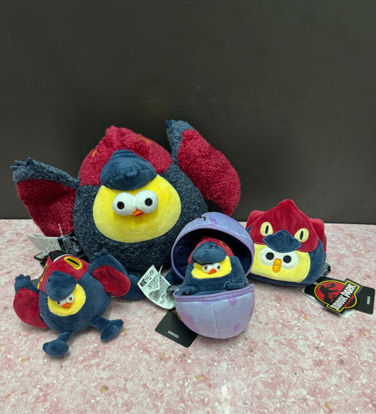 [Pre-Owned] Lovely Chicken Fat Dundun Special Plush Keychain | Dinosaur Park Chick Little Bag - Children Gift Animal Plush Doll