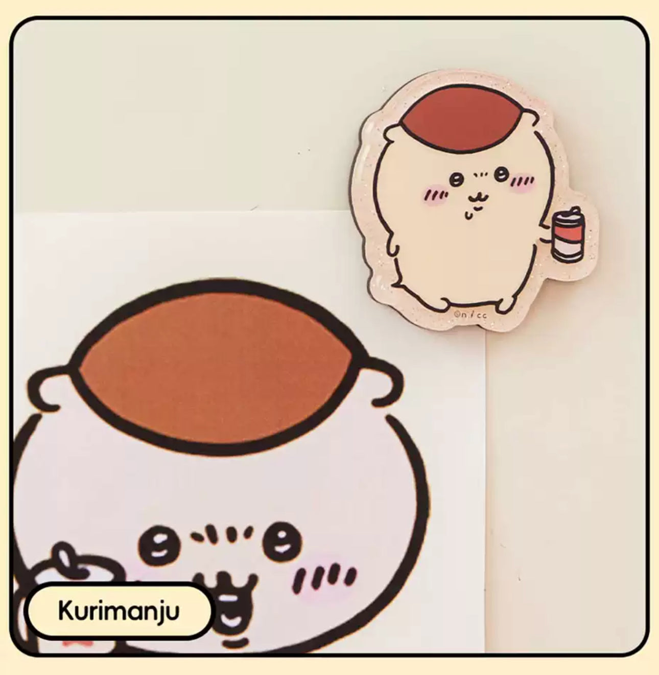 ChiiKawa X Miniso | ChiiKawa Hachiware Usagi Momonga Kurimanju Rakko Magnet with Card - Kawaii Item Cute Accessories  WinnieTheBirds Toy Shop