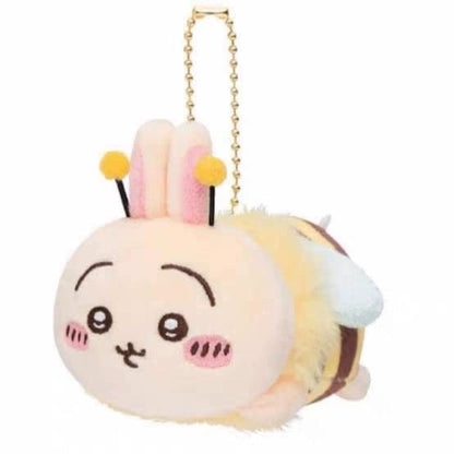 Free Gift : Japan ChiiKawa Spring Garden Series | Lovely Bee ChiiKawa Hachiware Usagi - Mini Plush Doll keychain WinnieTheBirds Toy Shop