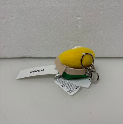 Lovely Chicken Fat Dundun Plush Doll Keychain | Vegipet Lemon Chick with Paper Box - Children Gift Animal Mini Plush Doll