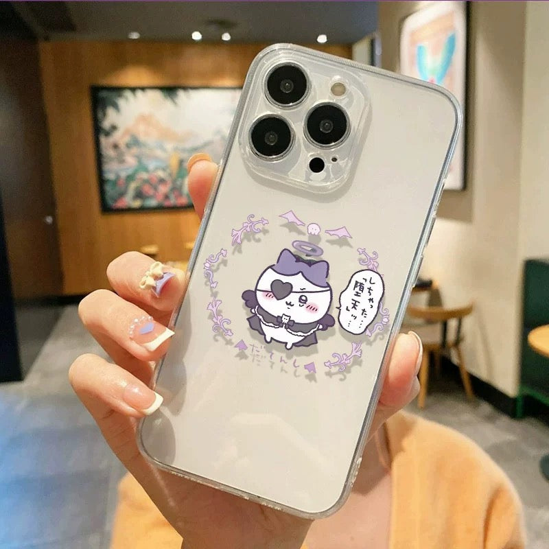 Japanese Cartoon Chiikawa Clean Case | Falling from Sky Devil Group 3 Styles - iPhone Case PLUS SE2 11 12 13 14 15 16 16e 17 17e Pro Promax 12mini 13mini