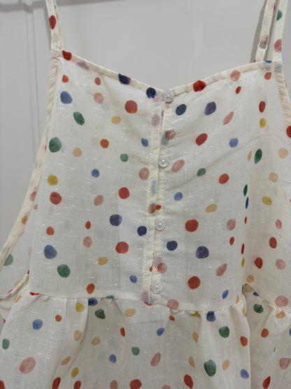 Japanese Fashion Cute Style Shirt Series | Mori  Colourful Dots Tank Top - Kawaii Fashion Items
