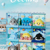 Mini Block Building Block Ocean World Aquarium with Cover | Dolphin Seal Otter Orca Hermit Crab Whale Jellyfish Blowfish Shark - 3D Puzzle Micro Tiny Particle Assembly DIY Handmade Children Gift