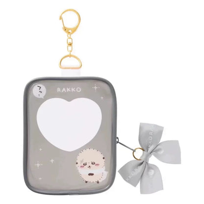 Japanese Cartoon Chiikawa Plastic with Ribbon Itabag Bag Keychain | ChiiKawa Hachiware Usagi Momonga Kurimanju Rakko Shisa Kani - Kawaii Items Can Put in Dolls Keep Dolls Clean WinnieTheBirds Toy Shop