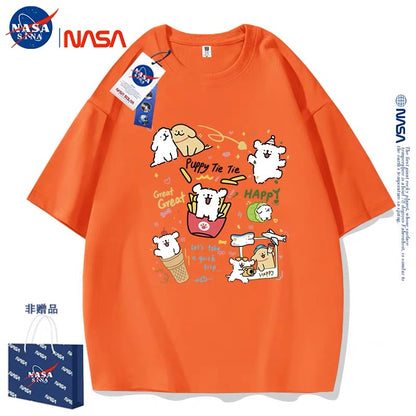 Cute Cartoon Doggie Maltese Puppy Style T-Shirt Series | Happy Puppy Tie Tie Part1 - Kawaii Fashion Items for Child & Adult