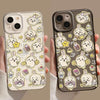 ちいかわ 黒 クリーンケース | うさぎ ステッカー スタイル - iPhone ケース PLUS SE2 XS XR X 11 12 13 14 15 16 16e 17 17e Pro Promax 12mini 13mini