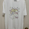 Korean Fashion Cute Animal Style Shirt Series | White & Grey Cats with Heart Cushion - Kawaii Fashion Items