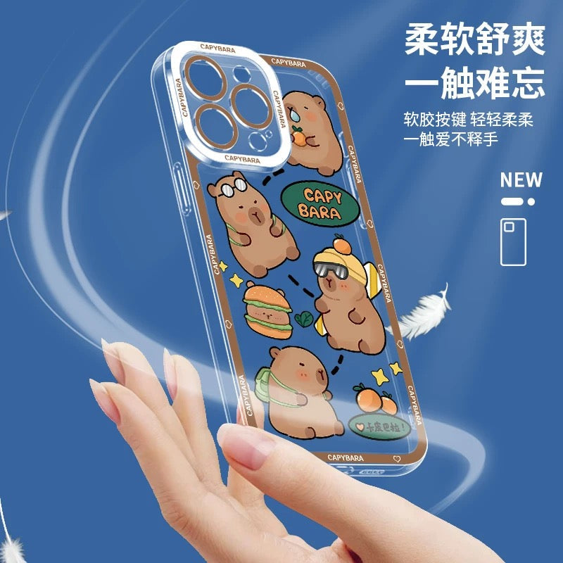 Cute Animal Capybara | Part3 8 Styles - iPhone Case PLUS SE2 XS XR X 11 12 13 14 15 16 16e 17 17e Pro Promax 12mini 13mini