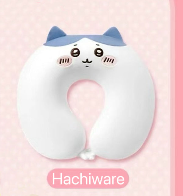 ChiiKawa X Miniso | Hachiware Full Set 9pcs items Mini Plush Doll Keychain Headband Neck Pillow Bag - Kawaii items Room Decoration doll  WinnieTheBirds Toy Shop
