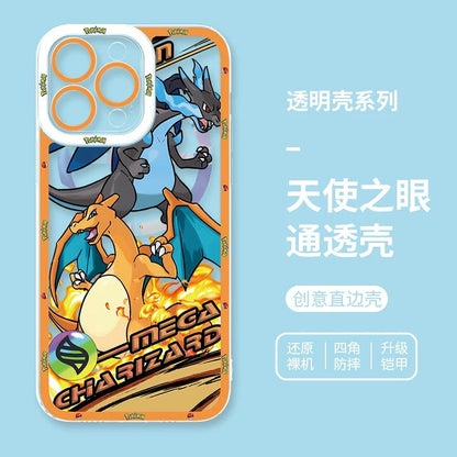 Japan Cartoon Pokemon Mega Evolution Anime | Metagross Scizor Latios Garchomp Rayquaza Lucario Charizard X Y Gardevoir - iPhone Case PLUS SE2 XS XR X 11 12 13 14 15 16 16e 17 17 17e Pro Promax 12mini 13mini