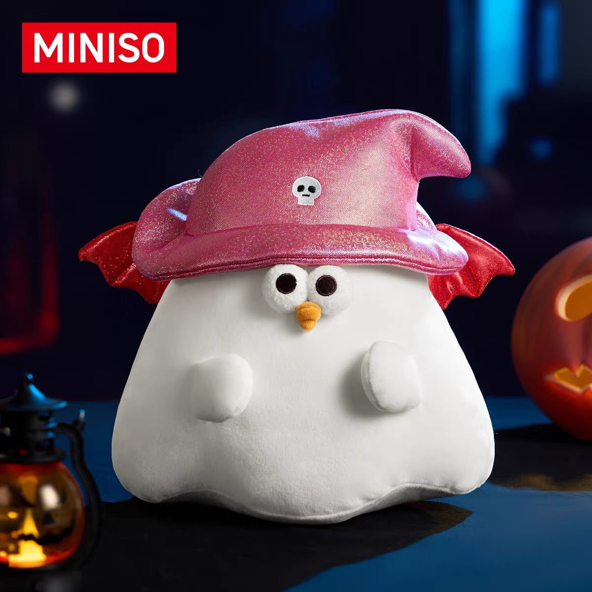 Lovely Chicken Fat Dundun Halloween Plush Doll | Black Witch Cat & Ghost Chick - Children Gift Animal Plush Doll