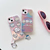 Japanese Cartoon ChiiKawa Laser Phone Case with Strap | Magic Girls 2 Styles - iPhone CasePLUS SE2 11 12 13 14 15 16 16e 17 17e Pro Promax 12mini 13mini
